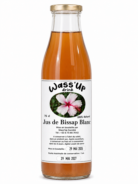 Jus de Bissap Blanc Wass'Up — 75 cl