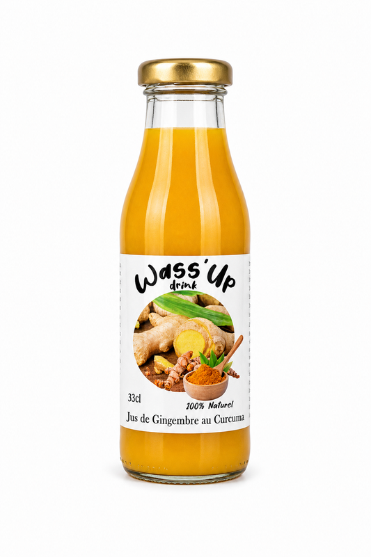 Jus de Gingembre au Curcuma Wass'Up — 25 cl