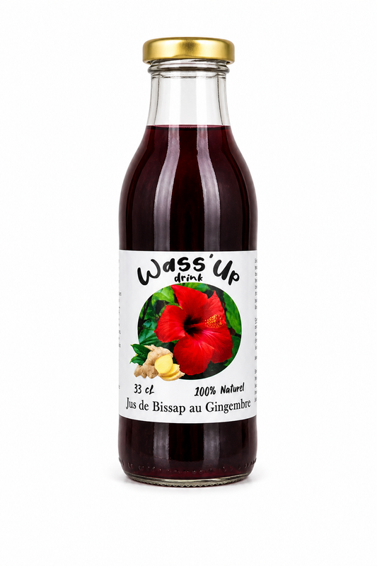 Jus de Bissap au Gingembre Wass'Up — 25 cl
